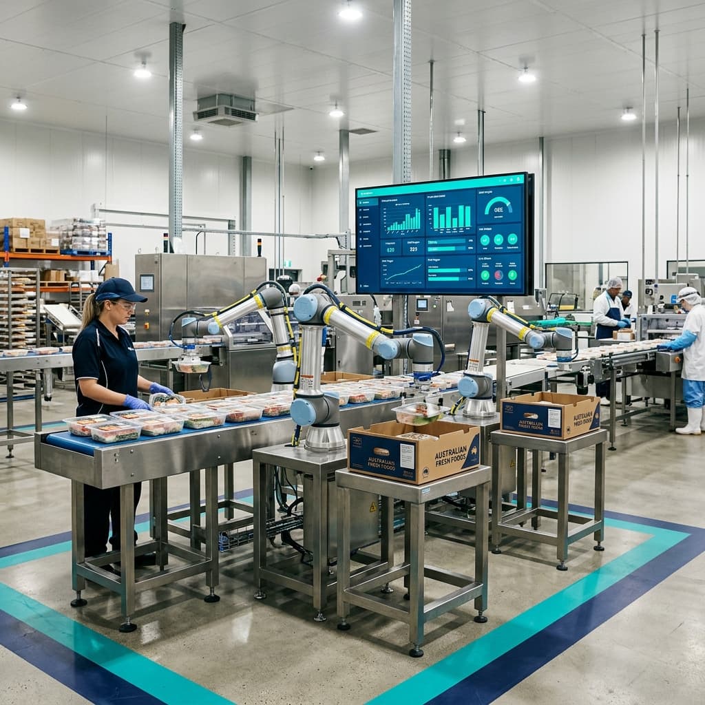 Featured image for article: Industry 4.0 and Automation: Solving Australia's Food Manufacturing Labour Crisis